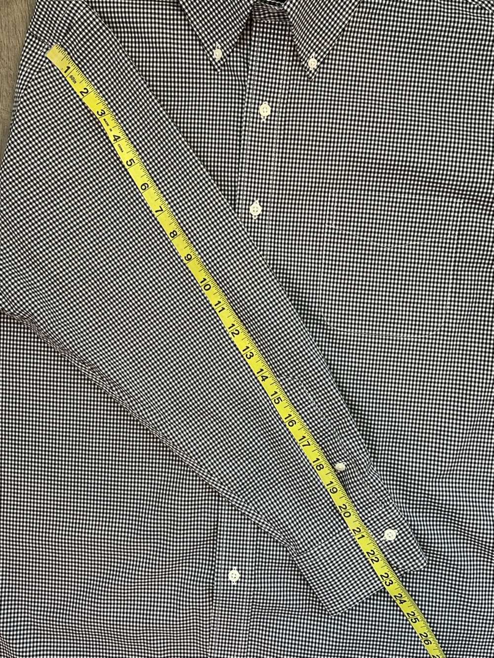 Ralph Lauren B&W 100% cotton Gingham Button-Down - Picture 7 of 7